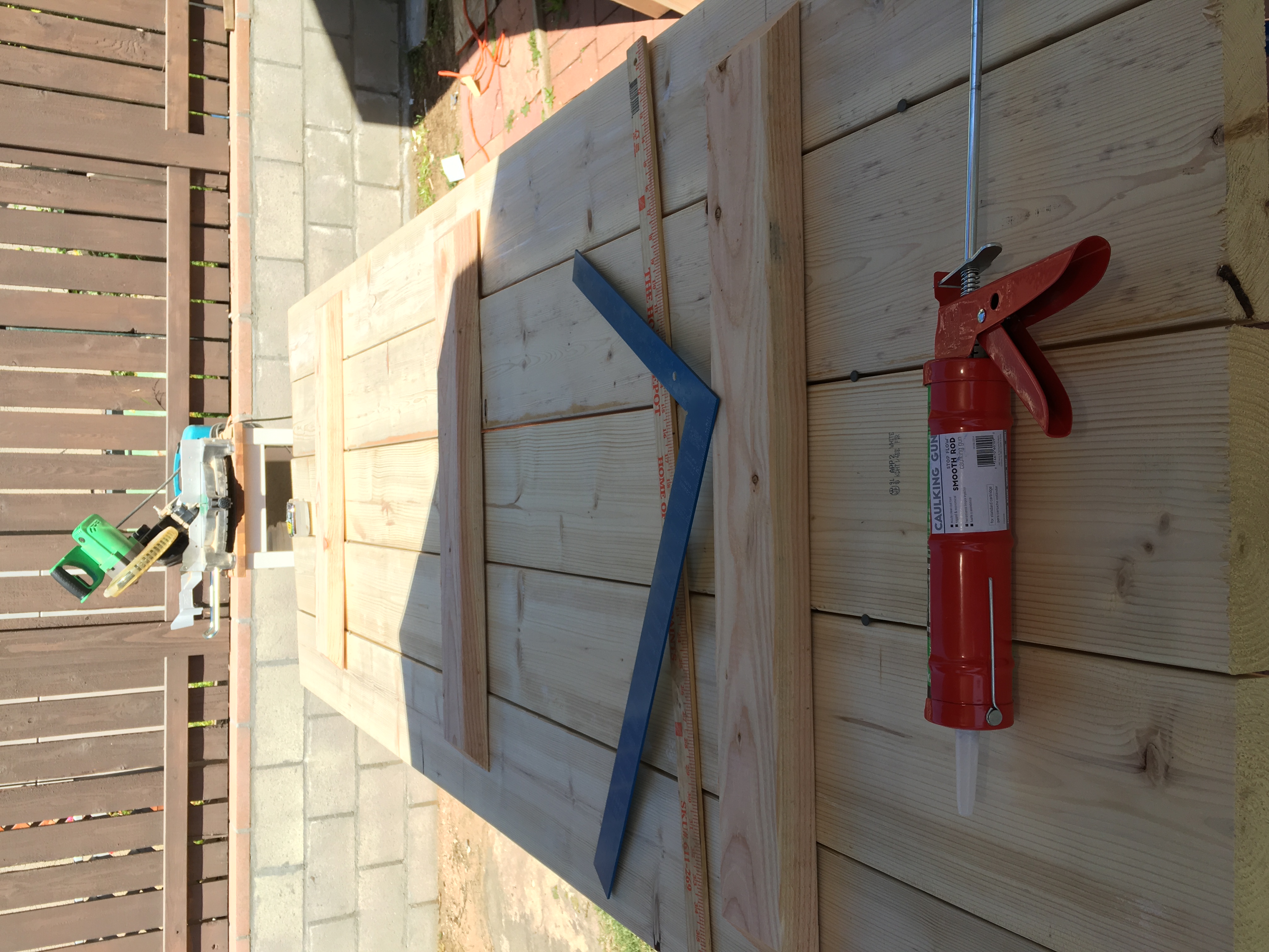 Step 2 — bracing attached
