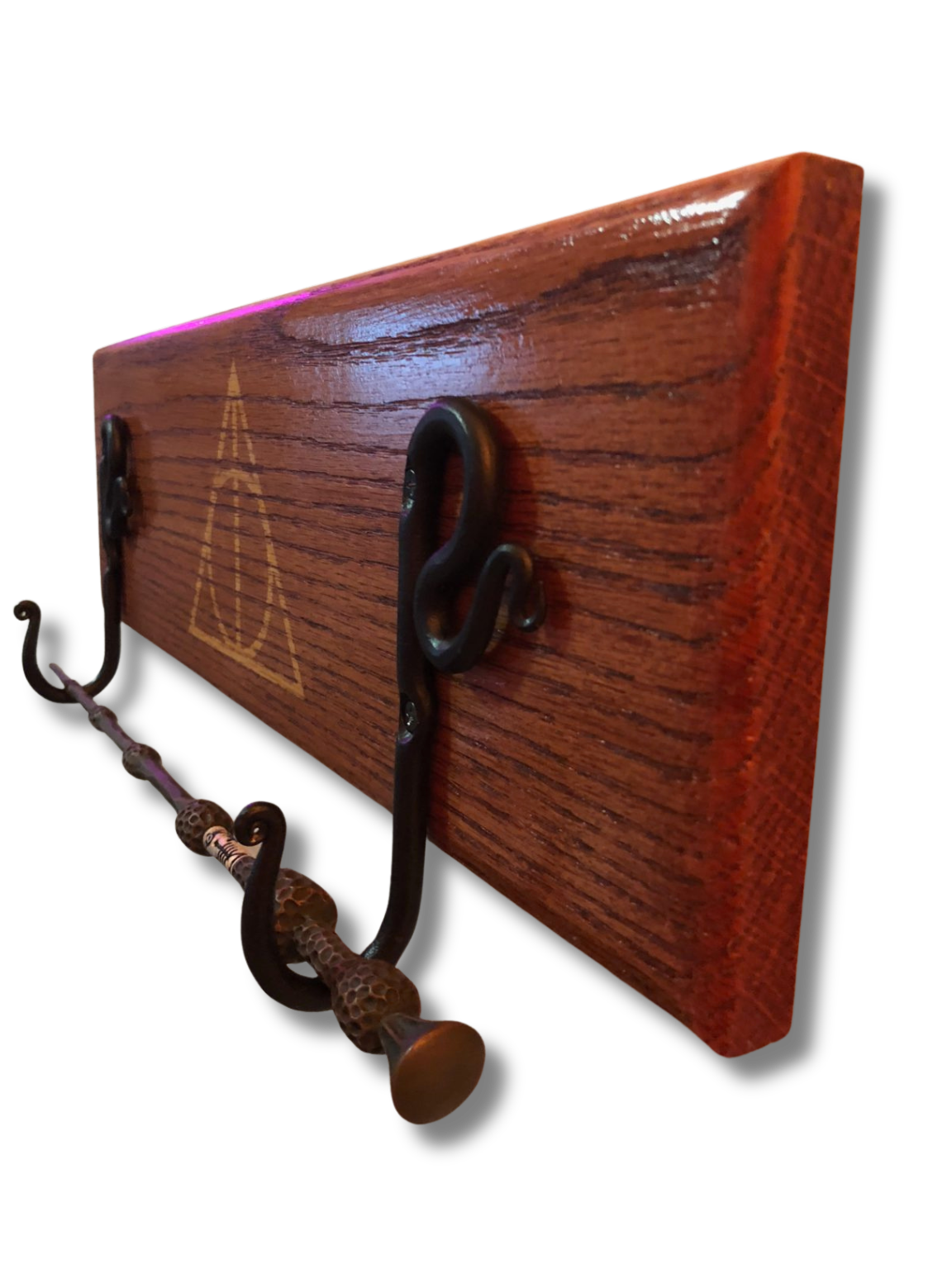 Wand Holder Plaque — angle view